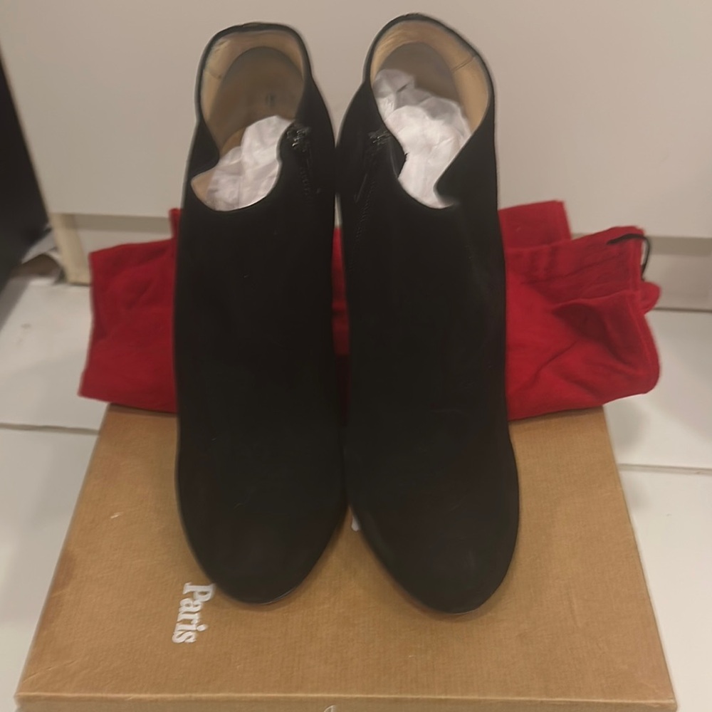 Christian Louboutin Black Ankle Booties
